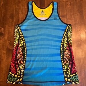 INKnBURN Womens XL Tank Running‎ Performance Race Chamelon Triathalon Athlete